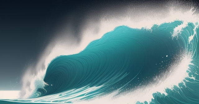 數據驅動的波浪模式藝術