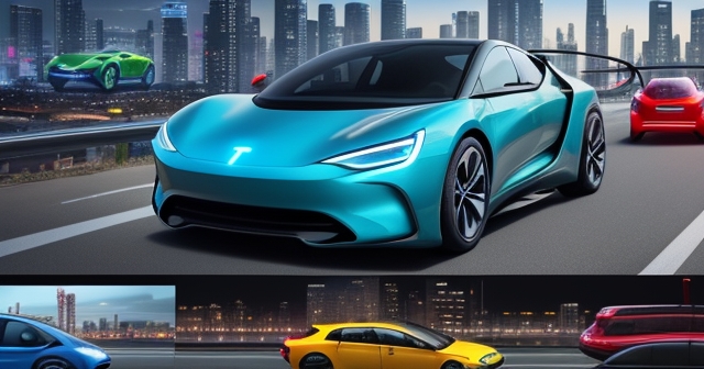 展示新能源汽車公司的比較圖