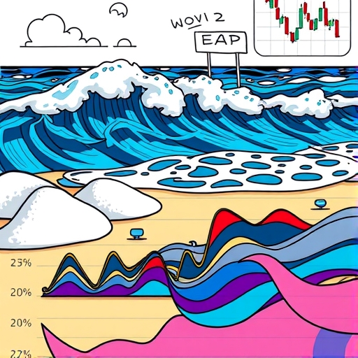 海浪拍打沙灘的畫面