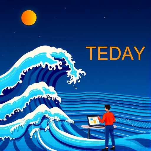 交易者分析波浪結構的場景
