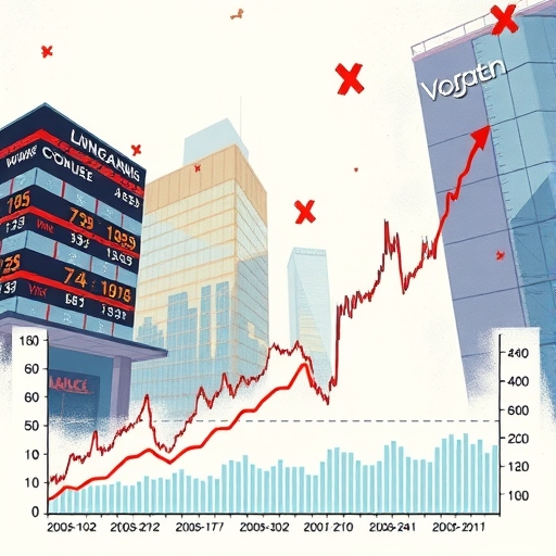 顯示VIX指數與投資者恐懼指數的圖表插圖