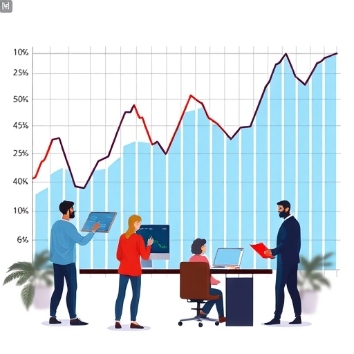 一位交易者正在專注於仁科圖表的分析
