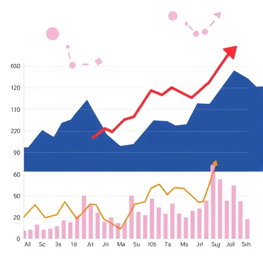 加密資產融入主流金融的插畫，呈現數位貨幣的挑戰與機遇