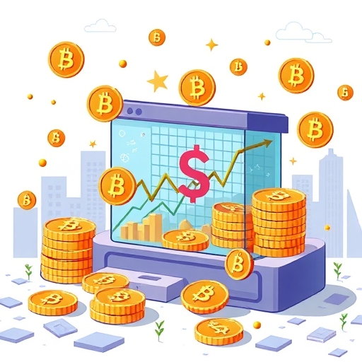 抽象概念的數位貨幣全球交易圖示，強調互聯互通與數據流動。