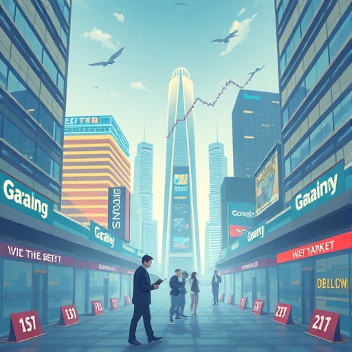 金融市場場景，聚焦於債券交易，顯示殖利率曲線和供需抽象圖，市場參與者正在進行交易。