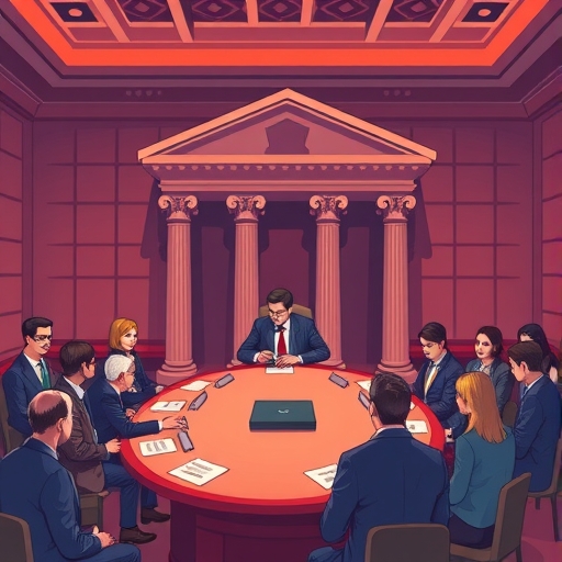 一場中央銀行會議的插圖