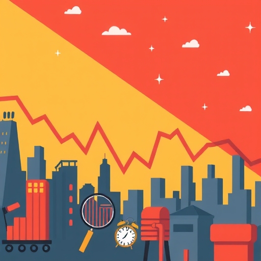 股市熊市的視覺化呈現。