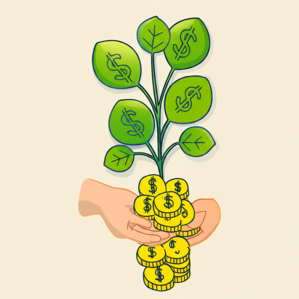 股利股票與現金流示意圖