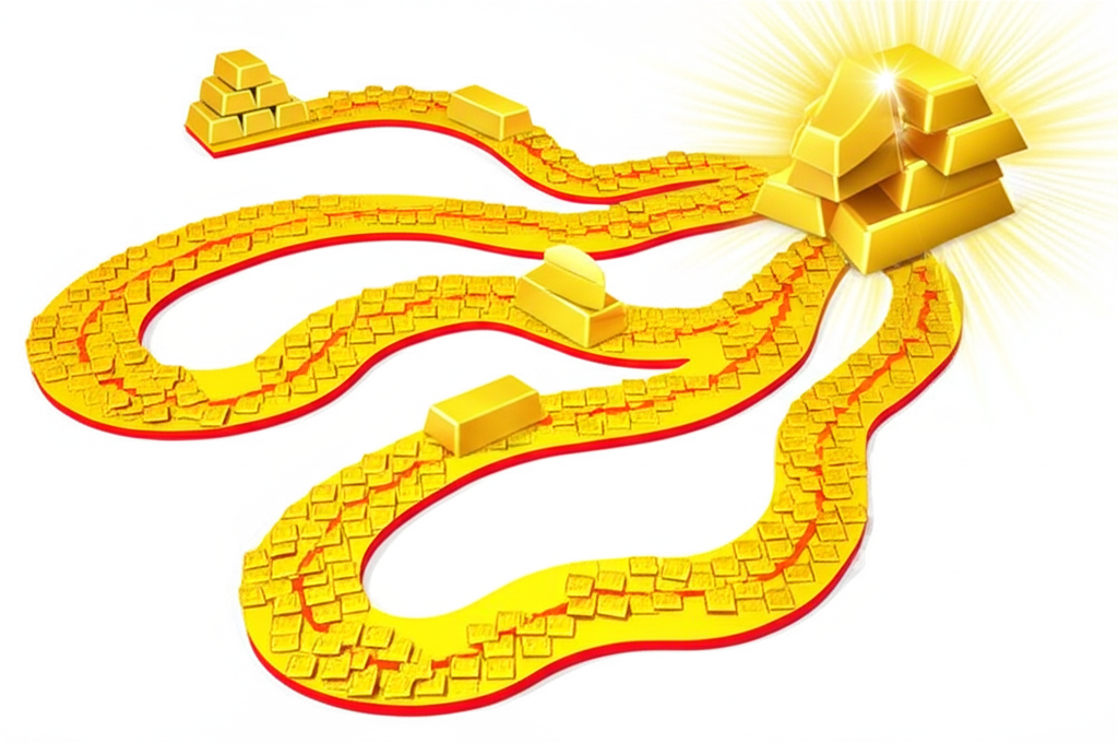 台灣與香港黃金投資選項插圖,包括實體金條、數位黃金帳戶與黃金ETF