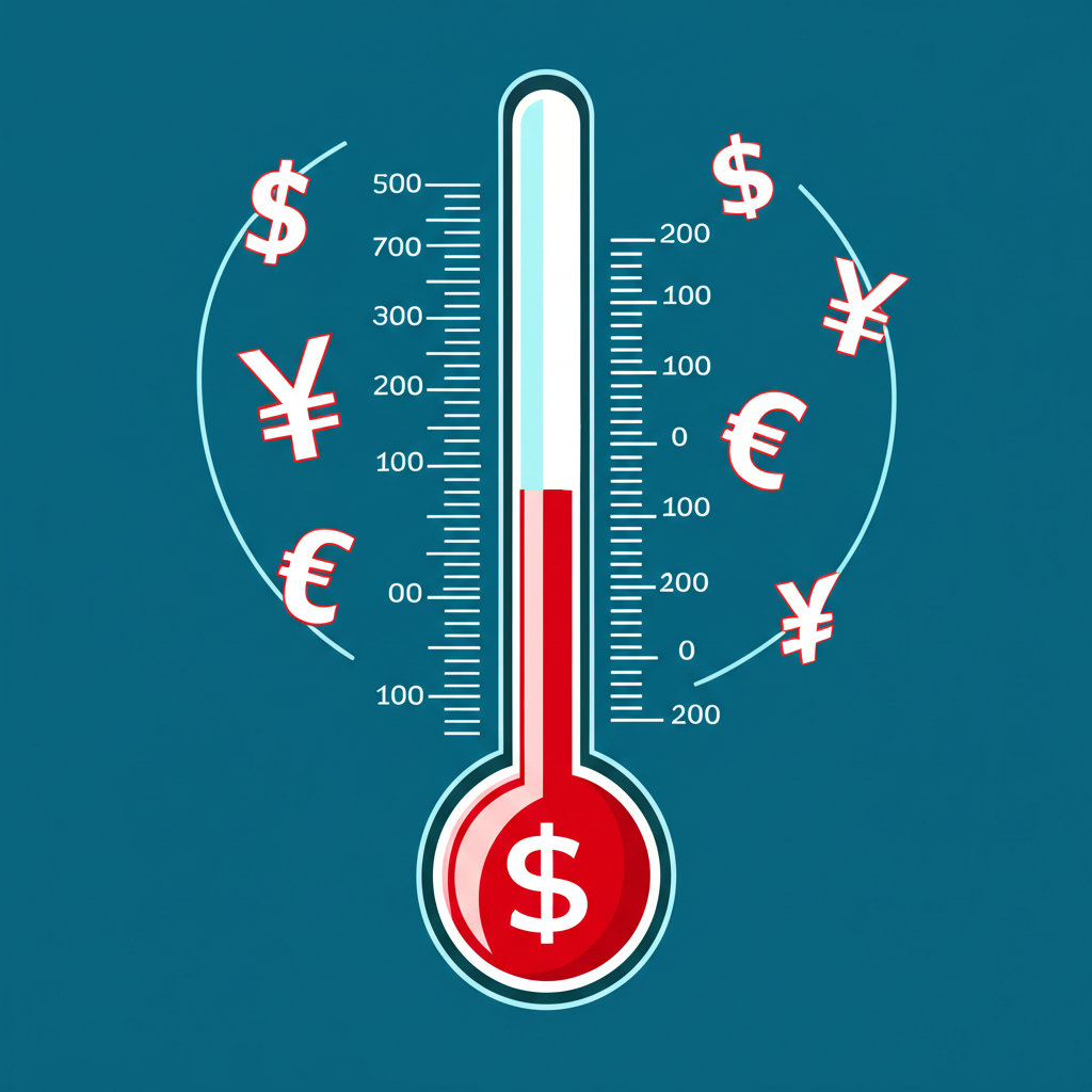 全球財經溫度計:美元指數 DXY 與貨幣流動示意圖