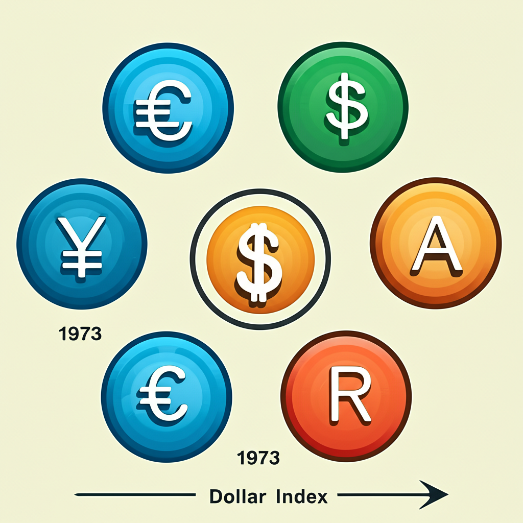 美元指數 DXY 歷史演進時間線,從 1973 年開始