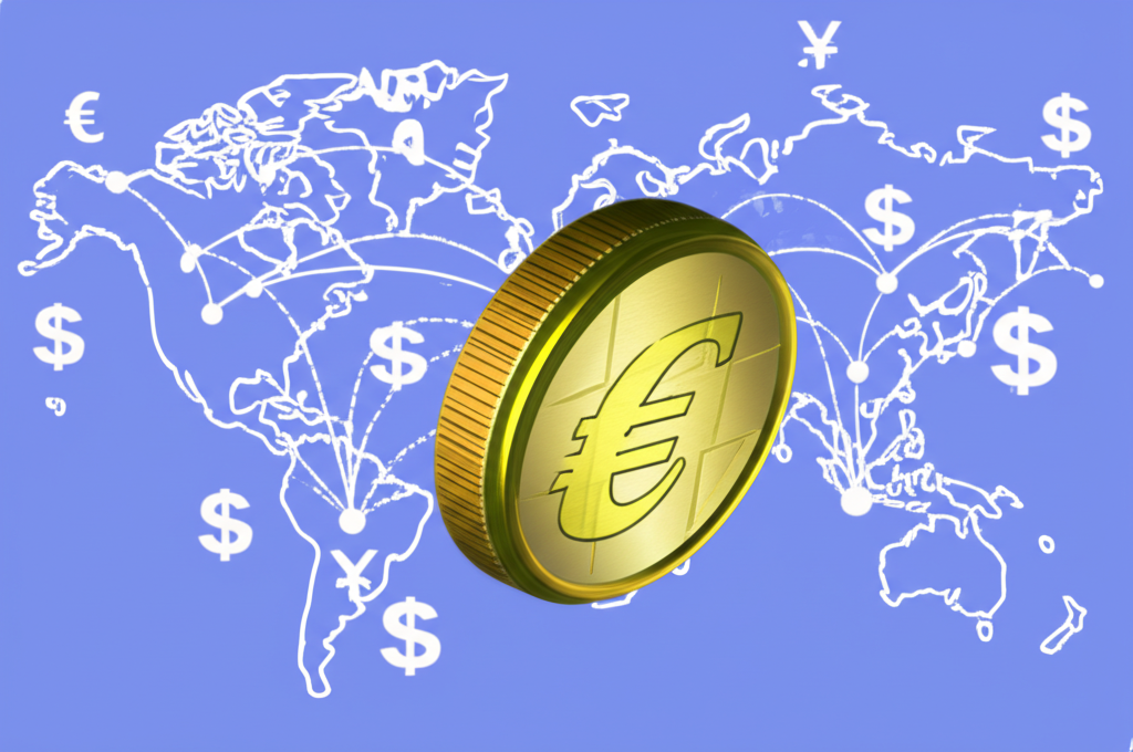 歐元貶值對全球貨幣與經濟連結的影響圖示
