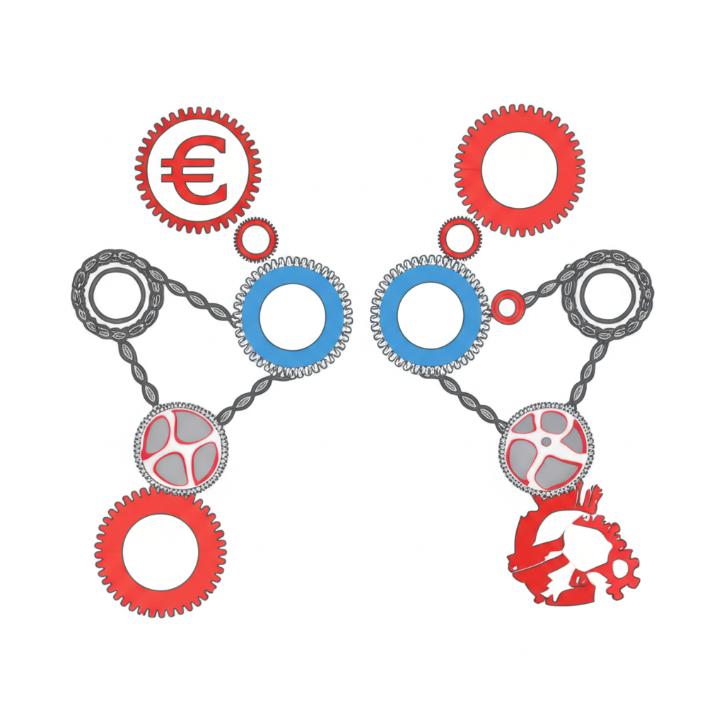 歐元貶值多重因素交織的插圖