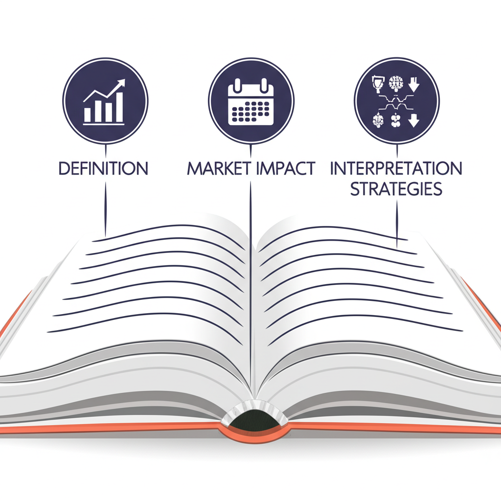 非農就業數據完整指南圖示,包含定義重要性時間表市場影響與解讀策略圖標