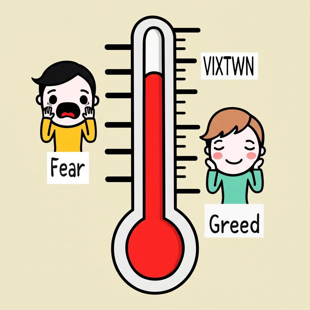 VIXTWN市場情緒溫度計插圖，顯示台灣股市波動預期