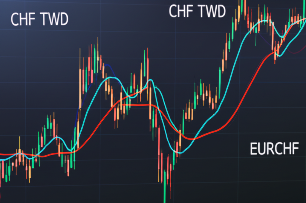 瑞郎兌台幣、美元和歐元的匯率圖表，展示歷史趨勢與即時波動