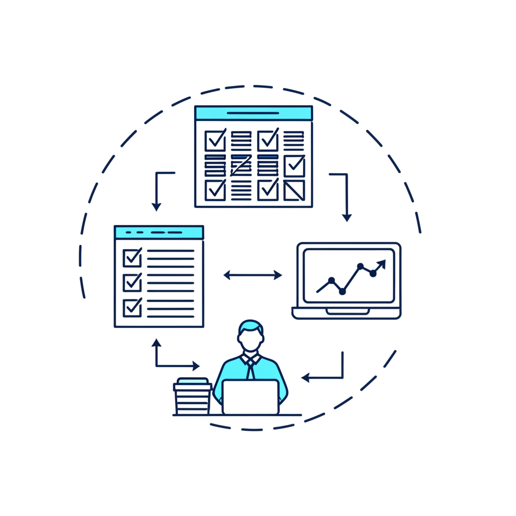 外匯交易策略插圖,描繪一套預定義規則引導紀律性交易者,降低風險、避免情緒決策並系統捕捉市場機會