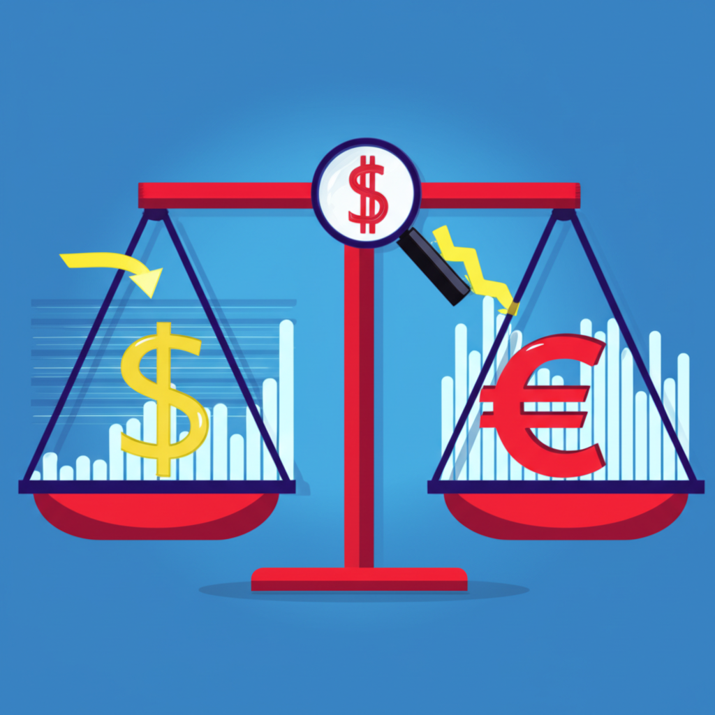 經濟數據如GDP和通脹影響美金歐元匯率強弱的平衡插圖