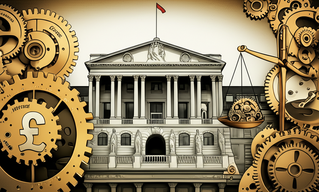 英國央行貨幣政策工具對英鎊與國際資本流動的影響示意圖