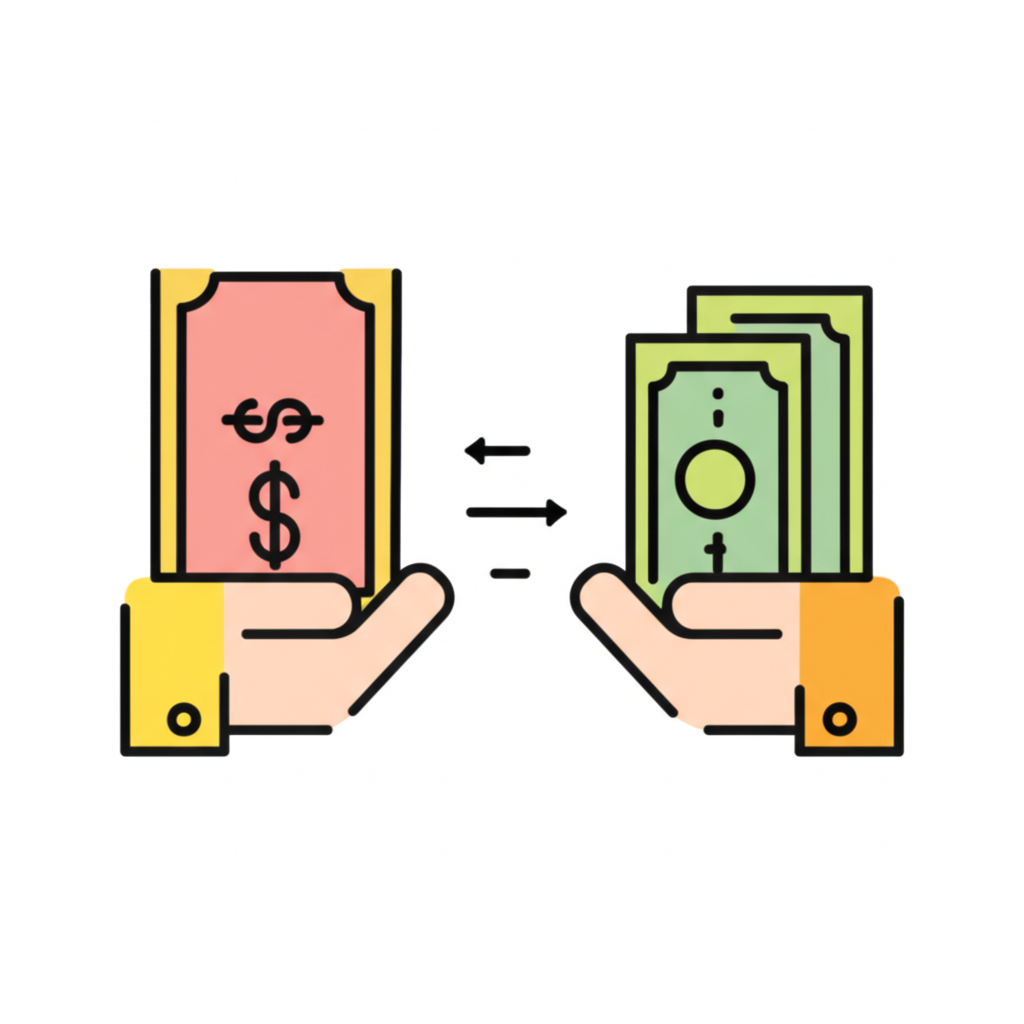 股票出借概念圖示：投資人出借股票獲取利息收入，資產活化與被動收入