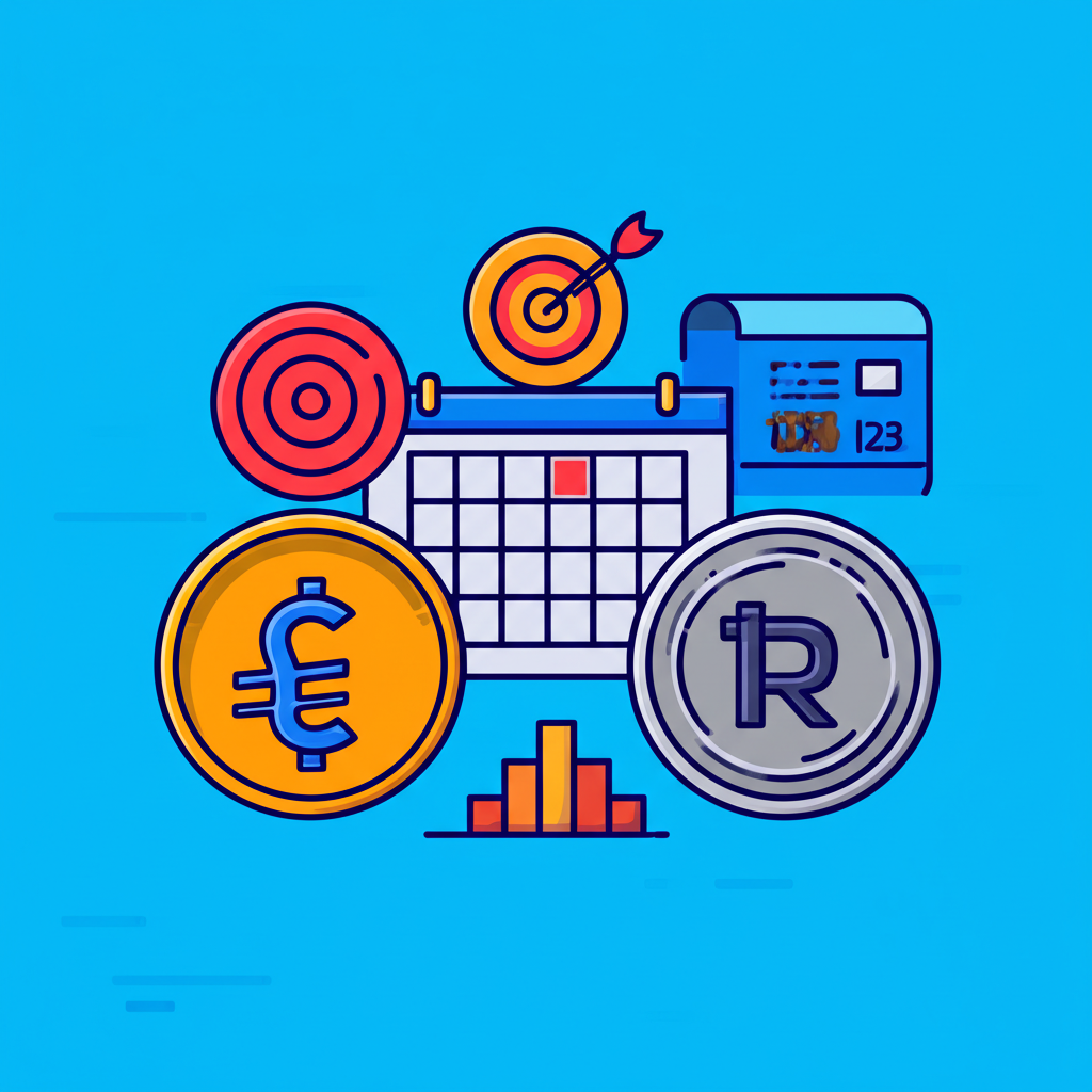 雙幣理財運作機制圖:穩定幣與加密幣、到期日標記與目標價格儀表,顯示自動結算比較