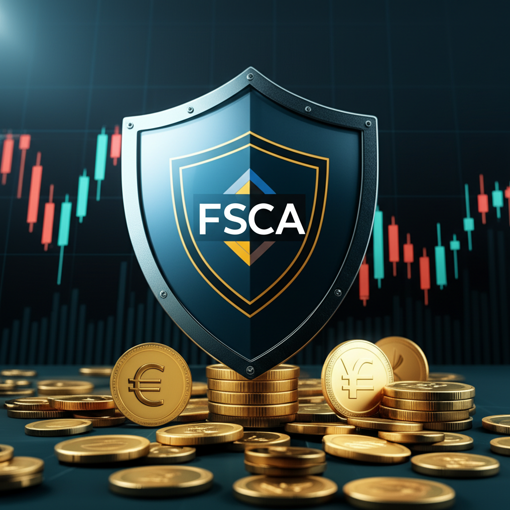 FSCA logo shield protecting investor funds in forex and CFD market