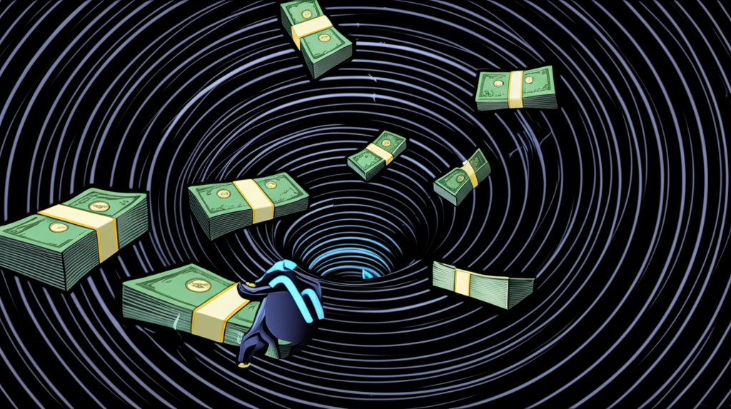 Meta元宇宙投資財務黑洞插圖,吞噬數十億美元資金