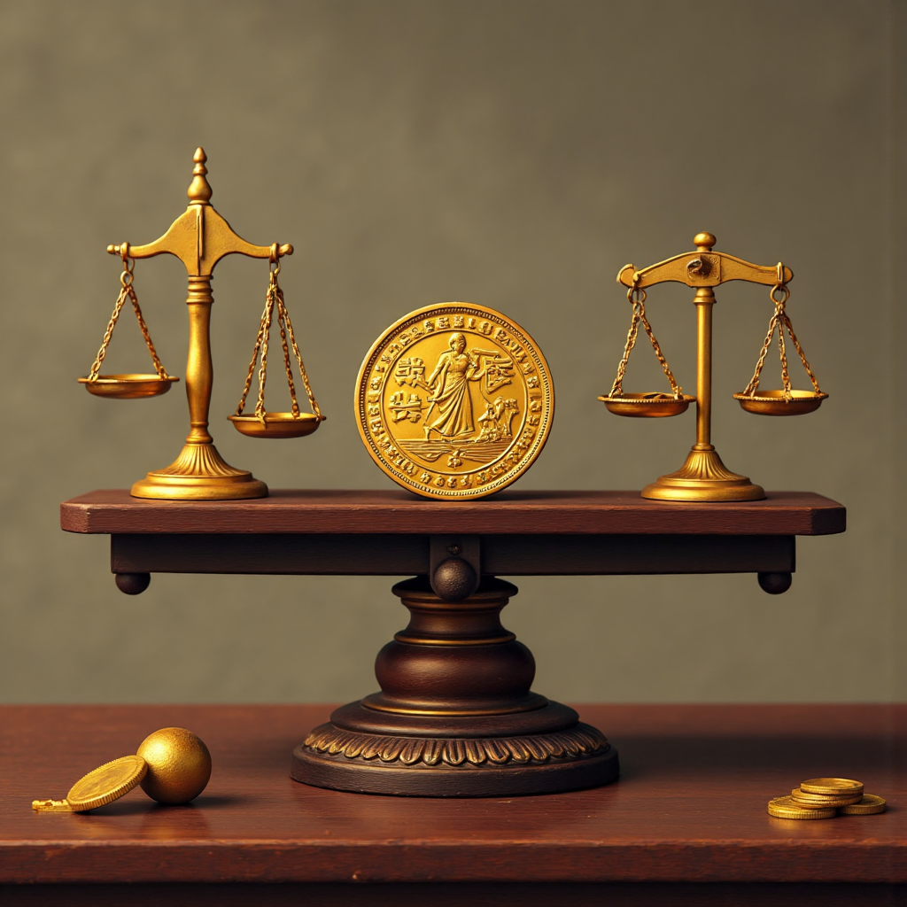 黃金金衡盎司與克數及台灣錢兩單位平衡秤的像素藝術插圖